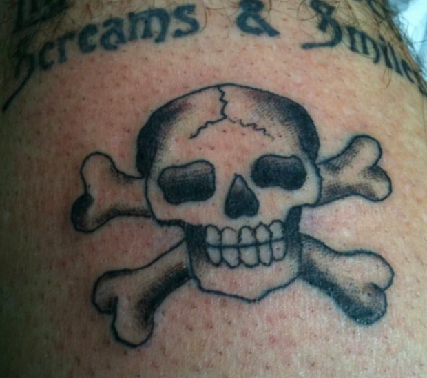 skull and crossbones tatoos. another skull n crossbones