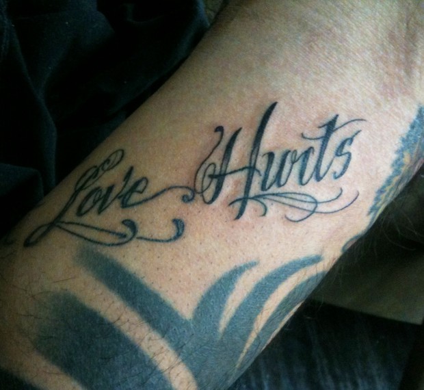 Love Hurts. Posted on 11/15/2010 by Billy. Yoji let me tattoo him again 