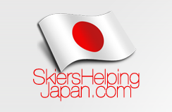 Skiers Helping Japan